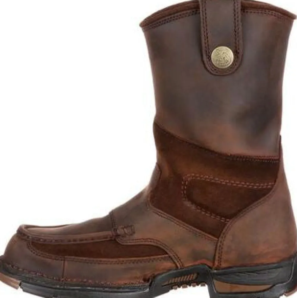 Women Georgia Men's Athens 10" Steel Toe WP Wellington Boot- - G4603