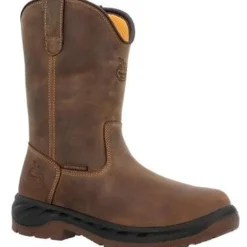 Women Georgia Men's Boot Ot 10" Waterproof Pull On Work Boot -- GB00523