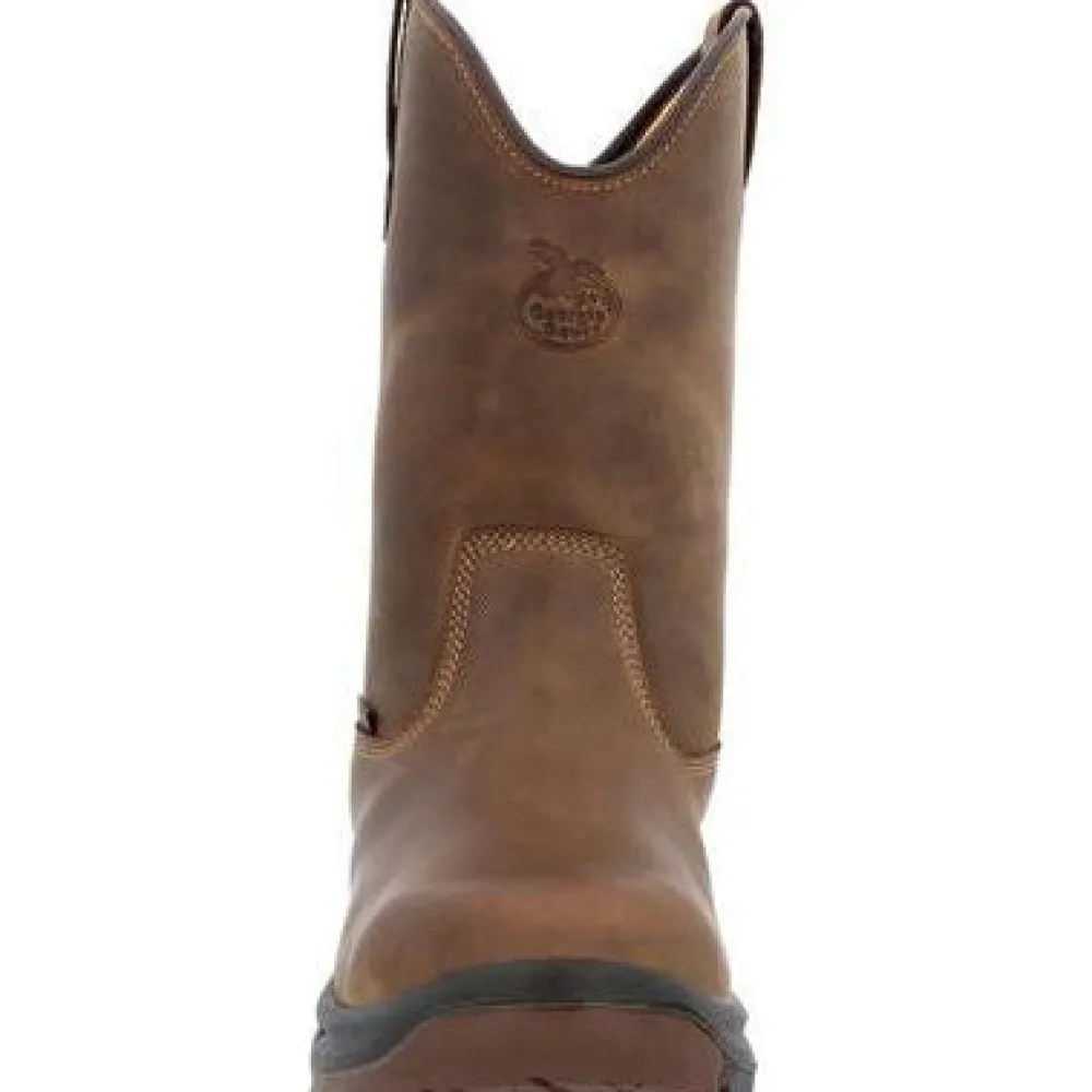 Women Georgia Men's Boot Ot 10" Waterproof Pull On Work Boot -- GB00523