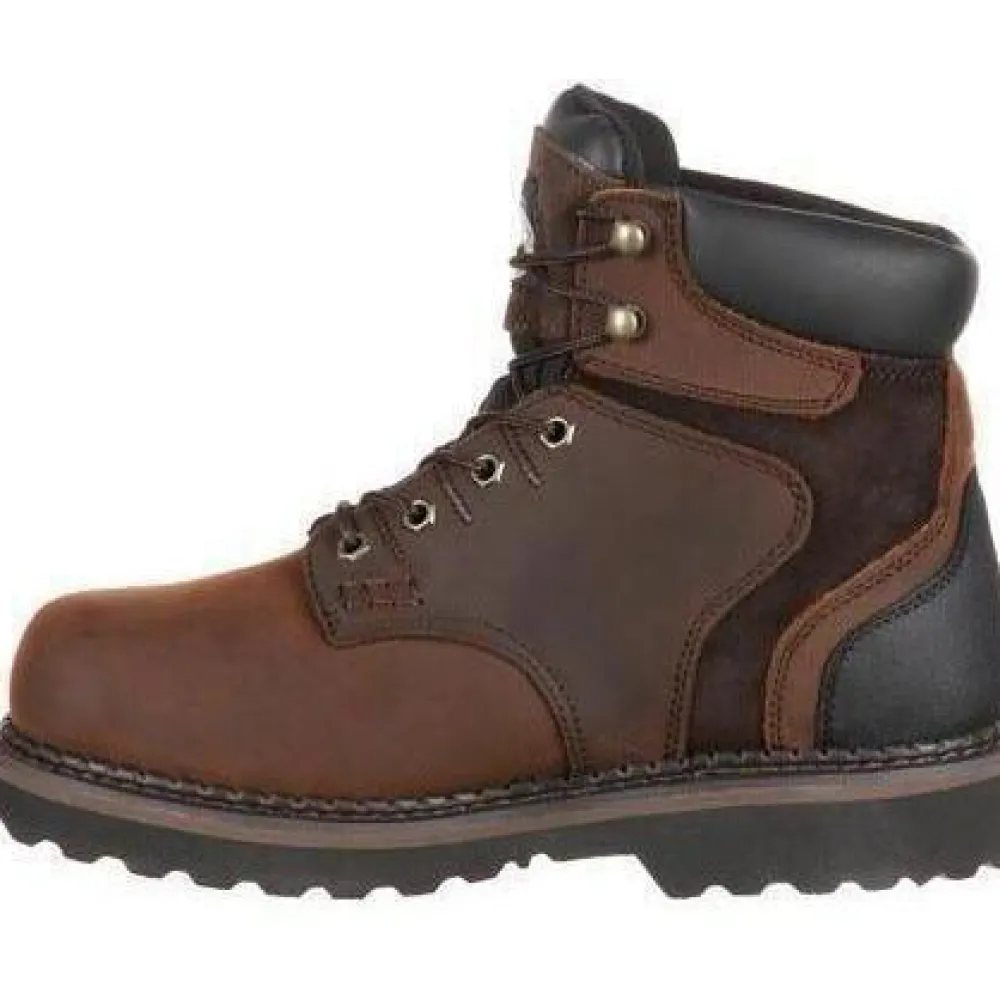 Georgia Men's Brookville 6" Waterproof Work Boot - Brown - G7134