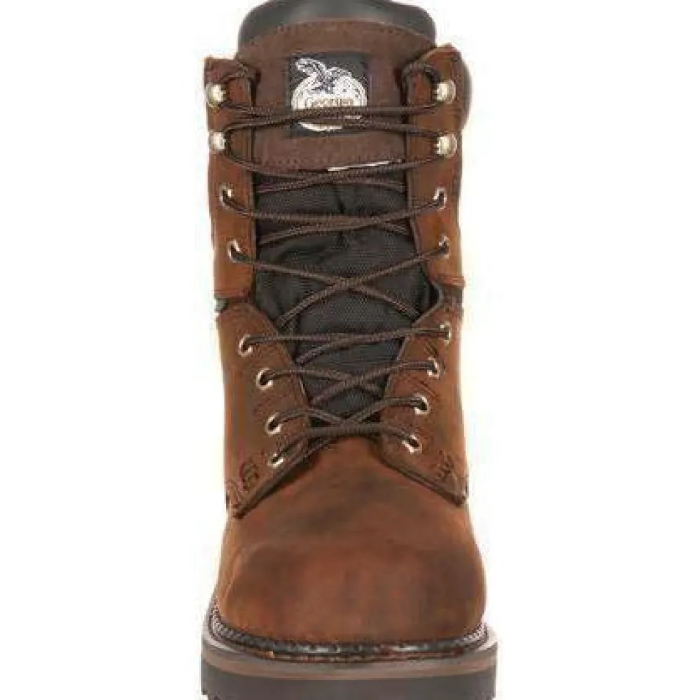 Georgia Men's Brookville 8" Waterproof Work Boot - Brown - G9134
