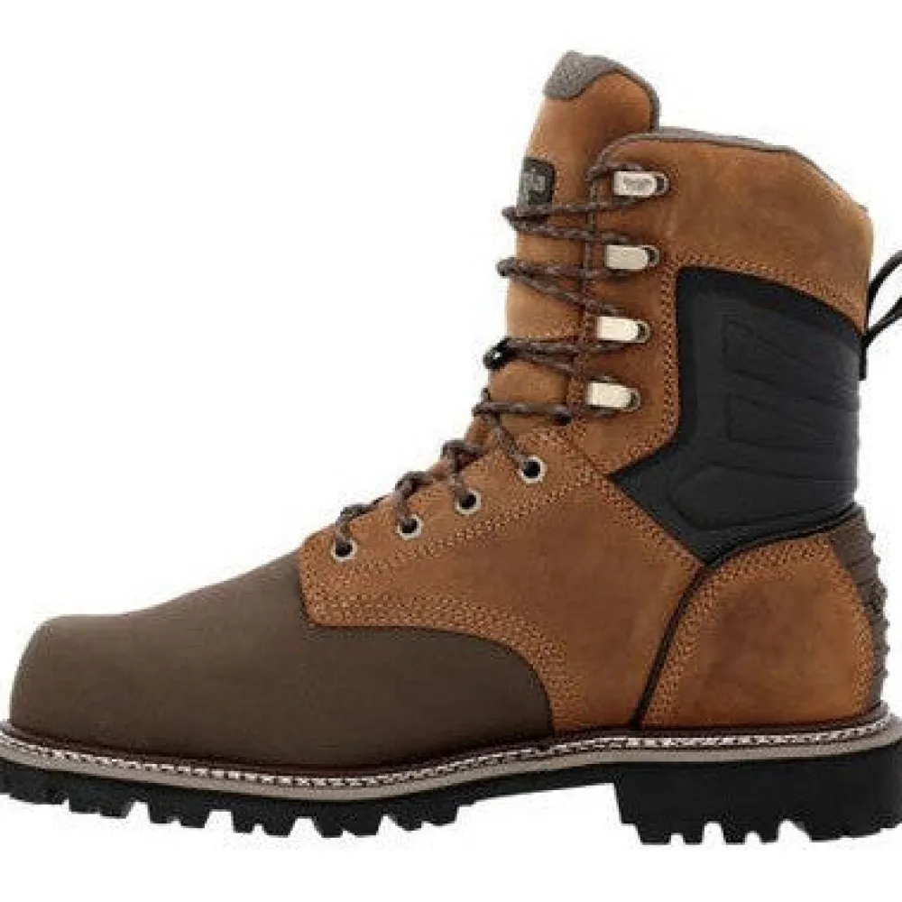 Georgia Men's Brute 8" Comp Toe WP MG Work Boot- - GB00643