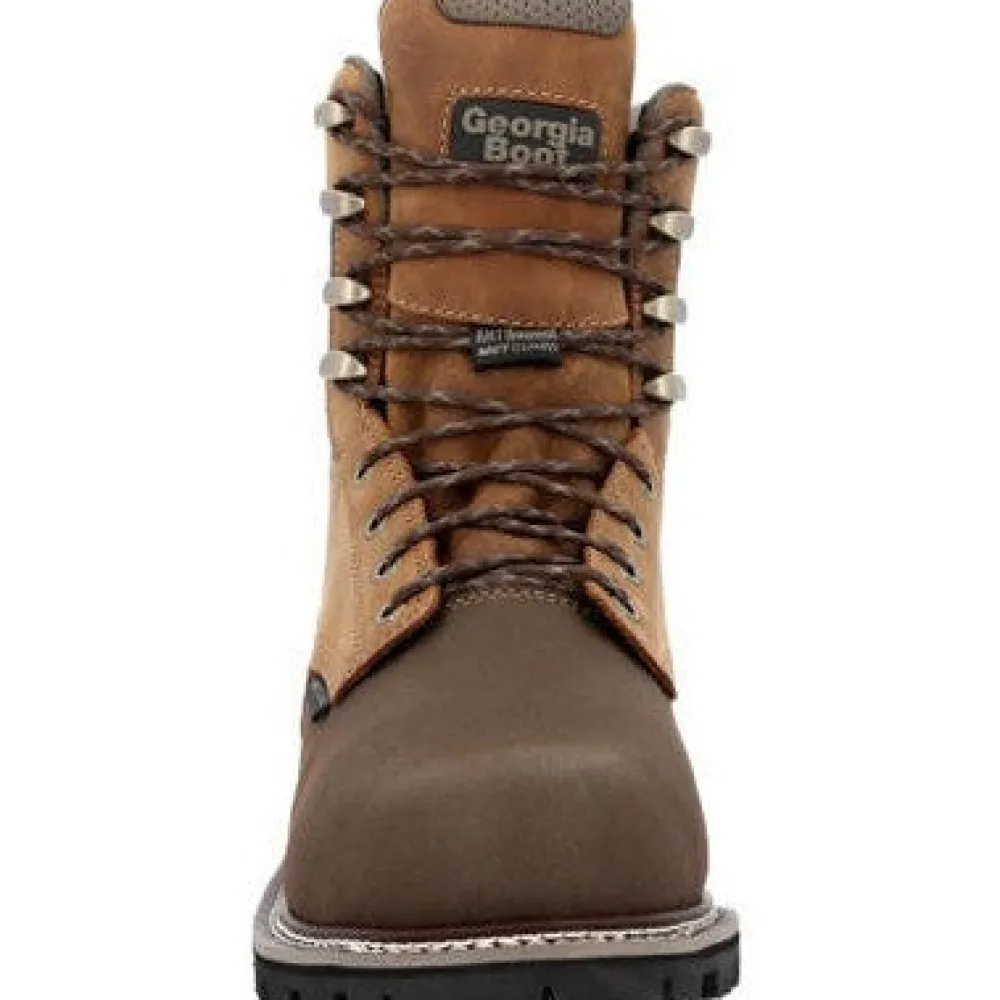 Georgia Men's Brute 8" Comp Toe WP MG Work Boot- - GB00643