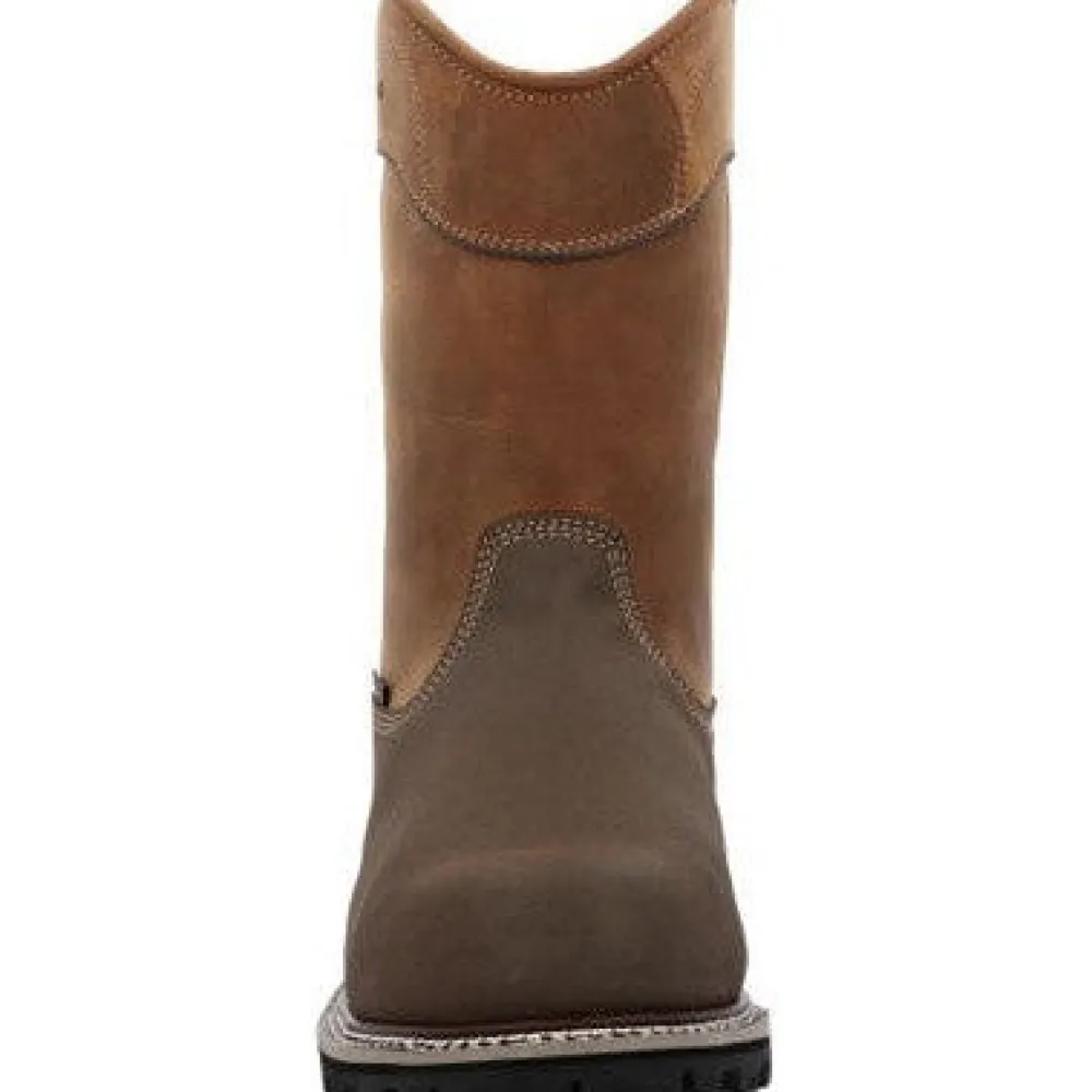 Women Georgia Men's Brute 11" Comp Toe WP MG Work Boot- - GB00644