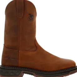 Women Georgia Men's Carbo Tec 10" Pull On Slip Resist Work Boot -- GB00494