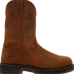 Women Georgia Men's Carbo Tec 10" Pull On Slip Resist Work Boot -- GB00495