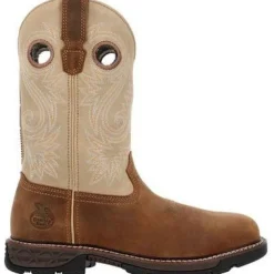 Georgia Men's Carbo Tec FLX 11" Alloy Toe Western Work Boot -Brown- GB00670