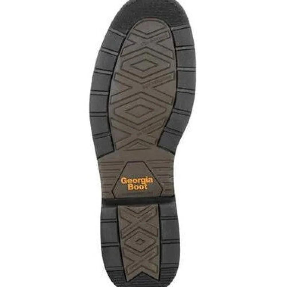 Georgia Men's Carbo Tec LT 8" Soft Toe WP Lacer Work Boot -- GB00309