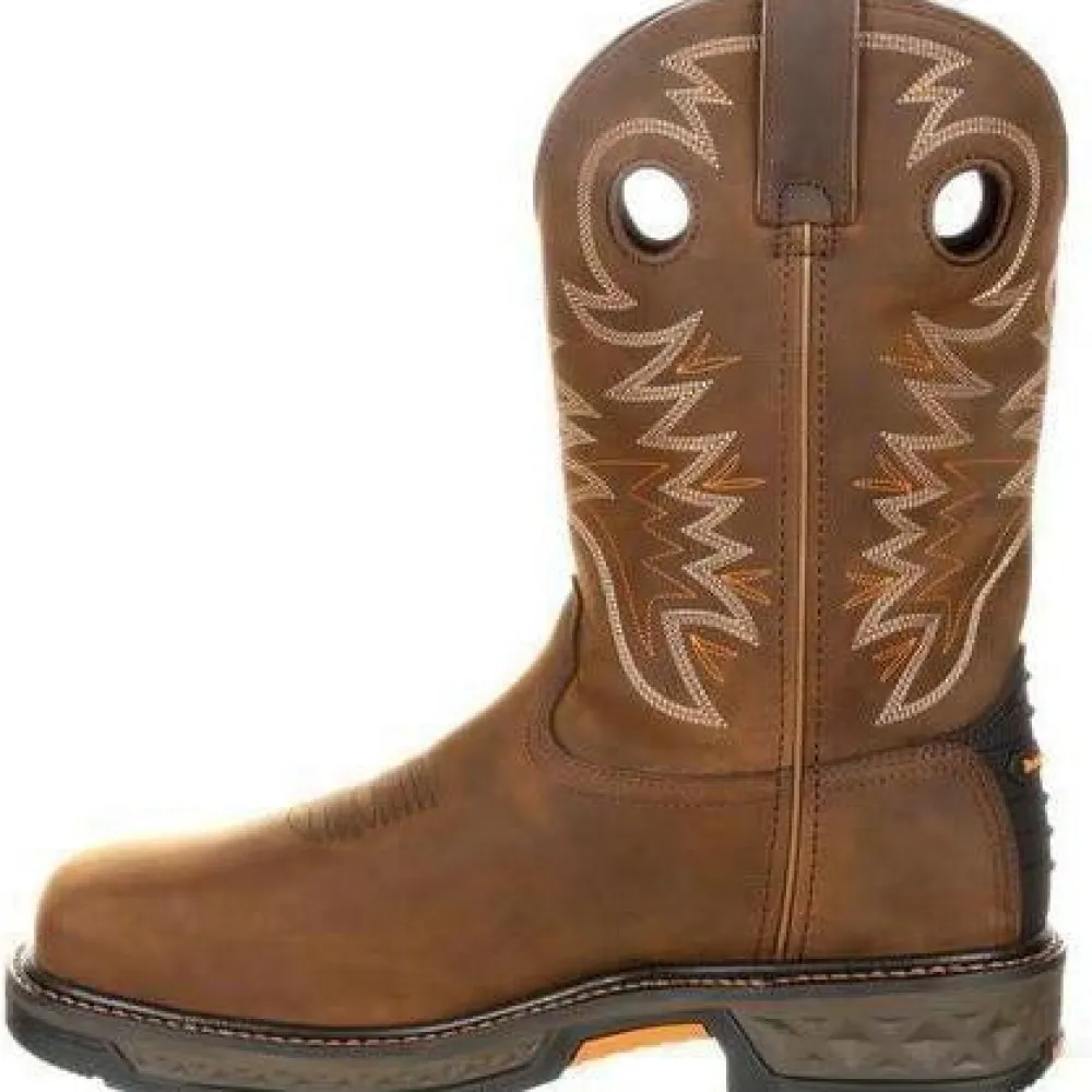 Georgia Men's Carbo-Tec 11" LT Alloy Toe WP Pull-On Western Work Boot GB00224