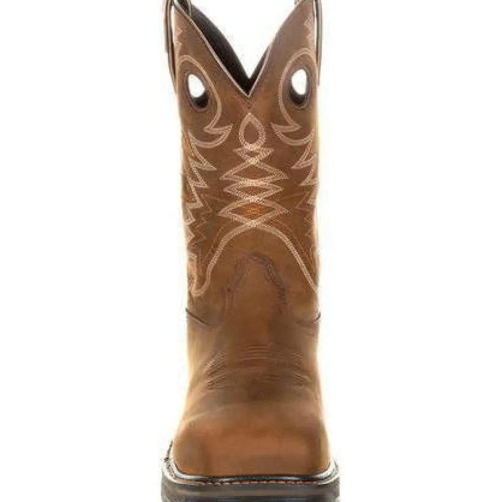 Georgia Men's Carbo-Tec 11" LT Alloy Toe WP Pull-On Western Work Boot GB00224