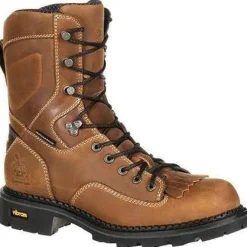 Women Georgia Men's Comfort Core 8" Low Heel Logger Work Boot GB00122