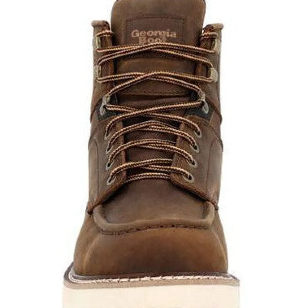 Women Georgia Men's Core 37 6" Soft Toe Slip Resist Work Boot - - GB00667