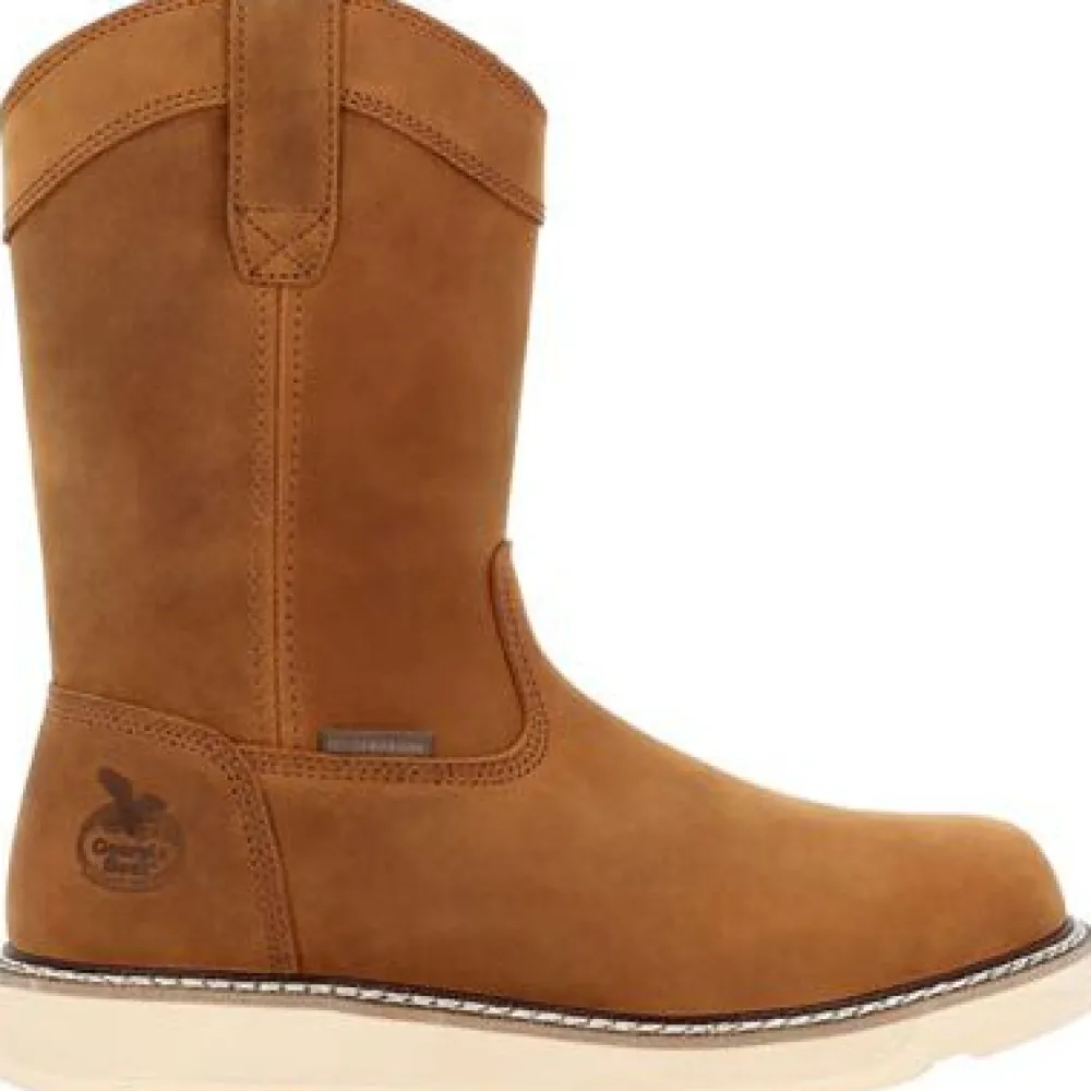 Women Georgia Men's Core 37 10" Soft Toe WP Pull On Wedge Work Boot- - GB00666