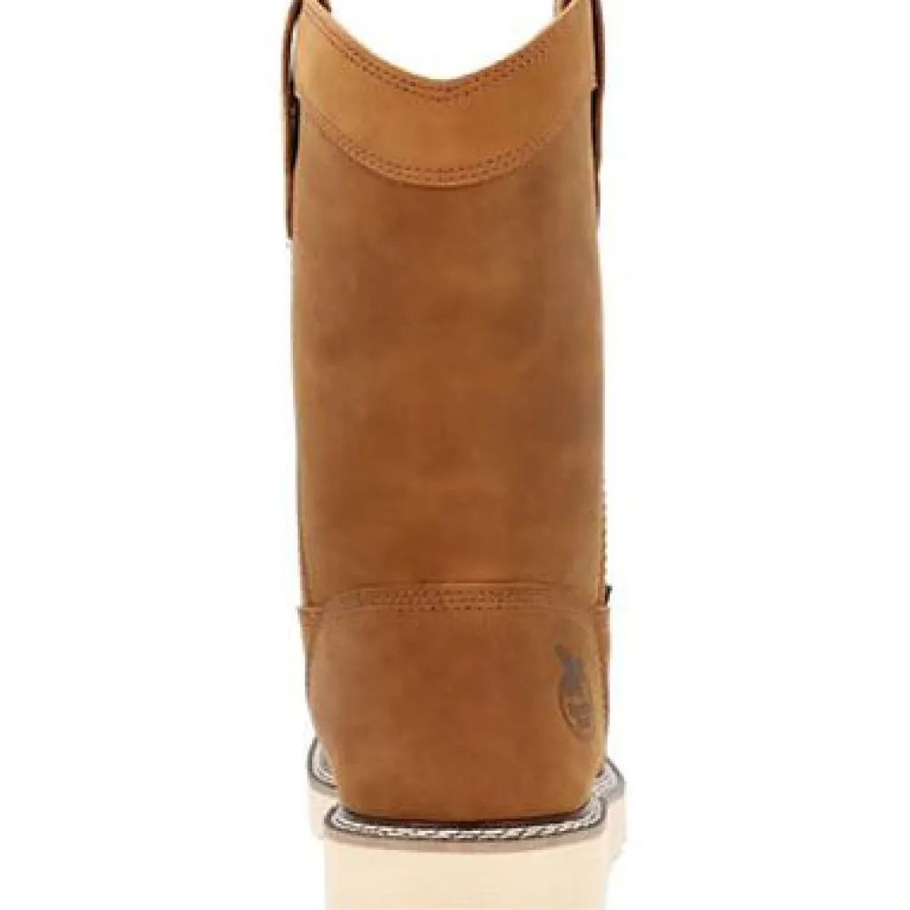 Women Georgia Men's Core 37 10" Soft Toe WP Pull On Wedge Work Boot- - GB00666