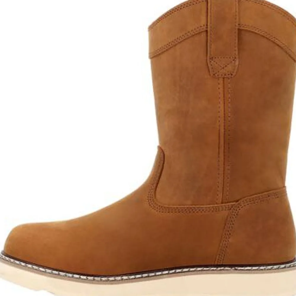 Women Georgia Men's Core 37 10" Soft Toe WP Pull On Wedge Work Boot- - GB00666