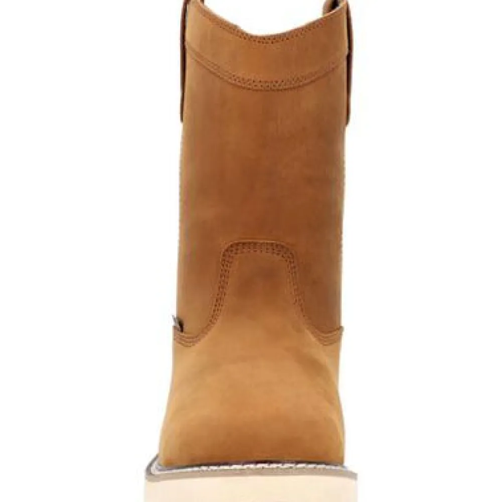 Women Georgia Men's Core 37 10" Soft Toe WP Pull On Wedge Work Boot- - GB00666