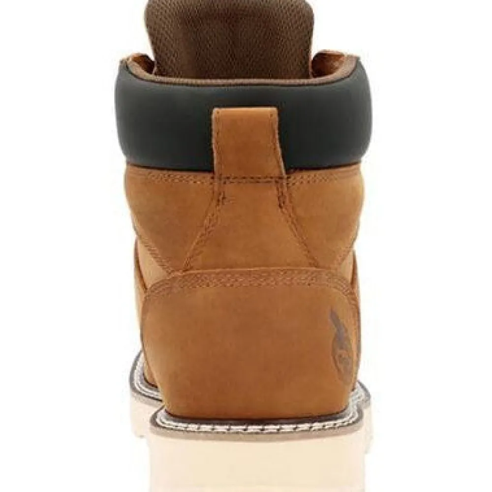 Women Georgia Men's Core 37 6" Soft Toe WP Slip Resist Wedge Work Boot -- GB00665
