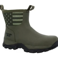 Georgia Men's GBR 8" WP Mid Rubber Work Boot - Dark - GB00631