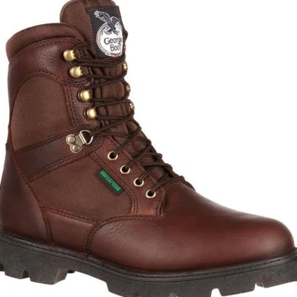 Georgia Men's Homeland 8" Stl Toe Waterproof Work Boot - - G107