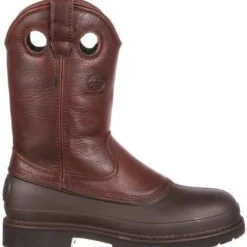 Women Georgia Men's Muddog Steel Toe Wellington WP Work Boot - - G5655