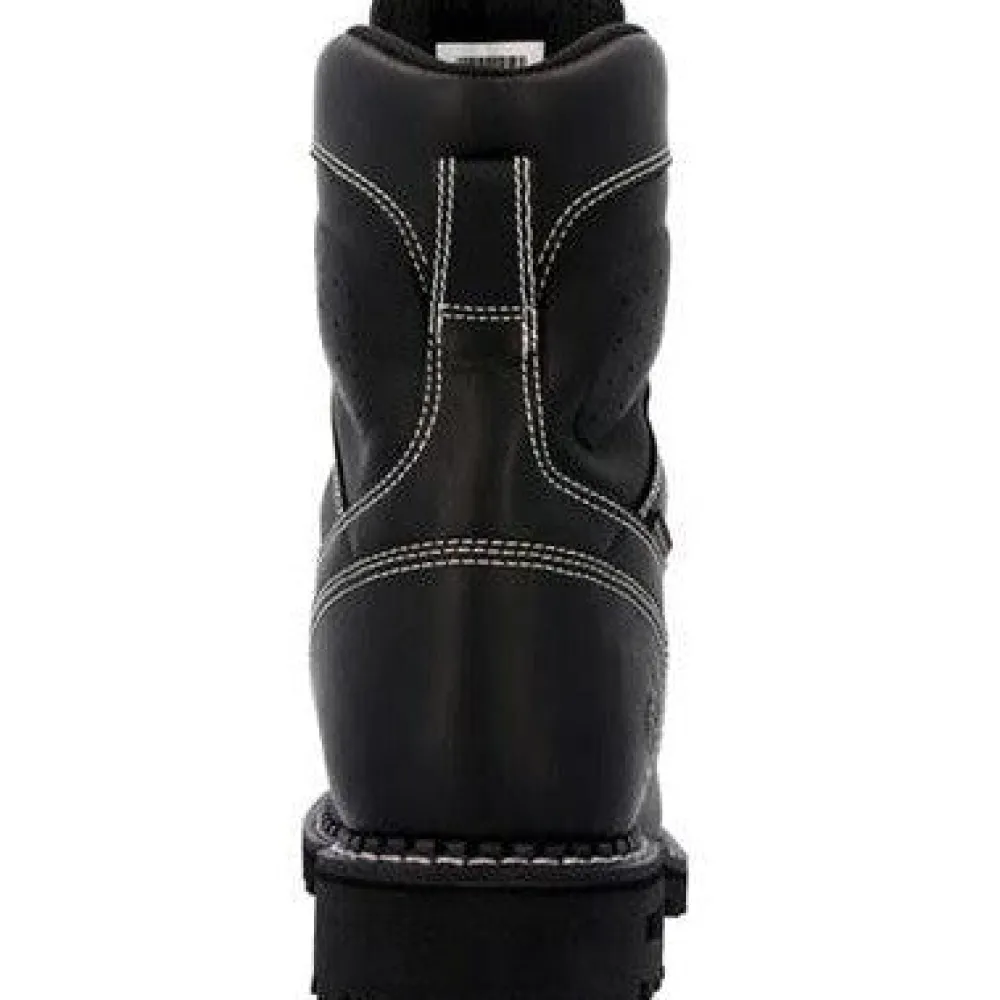 Women Georgia Men's USA Logger 8" Soft Toe WP Work Boot -- GB00603