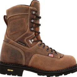 Women Georgia Men's USA Made Waterproof Logger Work Boot - - GB00538