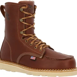 Georgia Men's Wedge 8" Moc Toe USA Made Work Boot - - GB00480