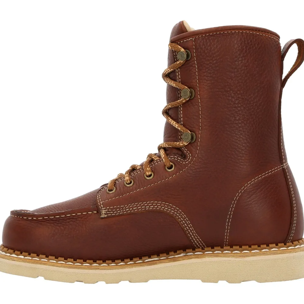 Georgia Men's Wedge 8" Moc Toe USA Made Work Boot - - GB00480
