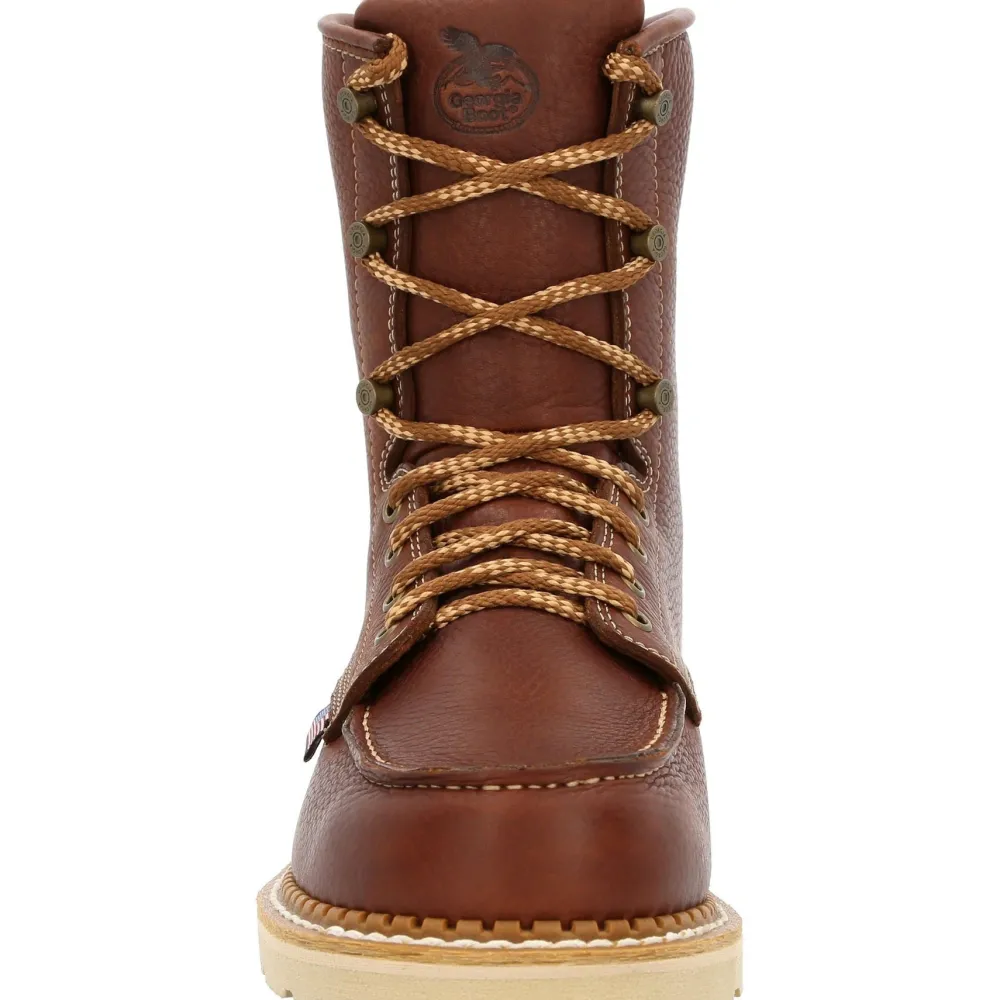 Georgia Men's Wedge 8" Moc Toe USA Made Work Boot - - GB00480