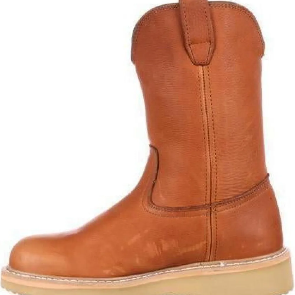 Women Georgia Men's Wedge Steel Toe Wellington Wedge Work Boot - - G5353