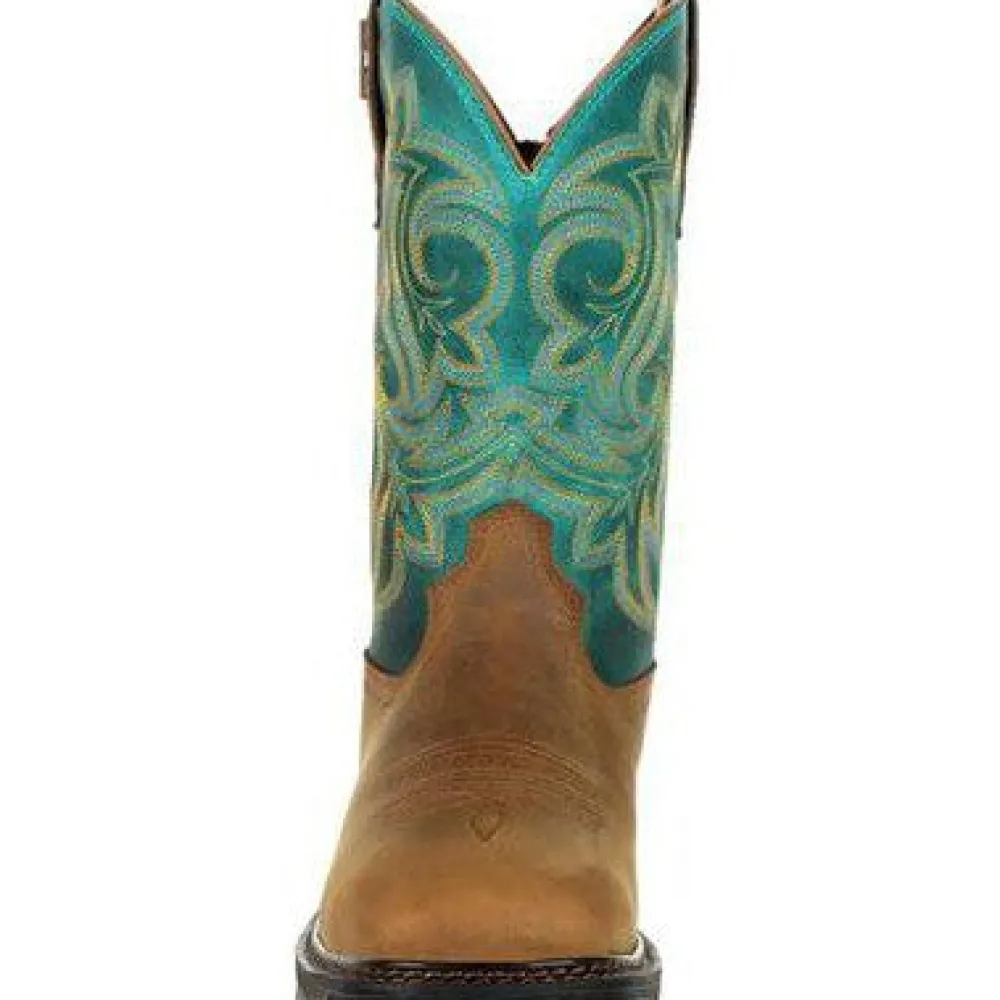 Women Georgia Women's Carbo Tec LT 10" Soft Toe WP Zipper Western Work Boot - GB00395