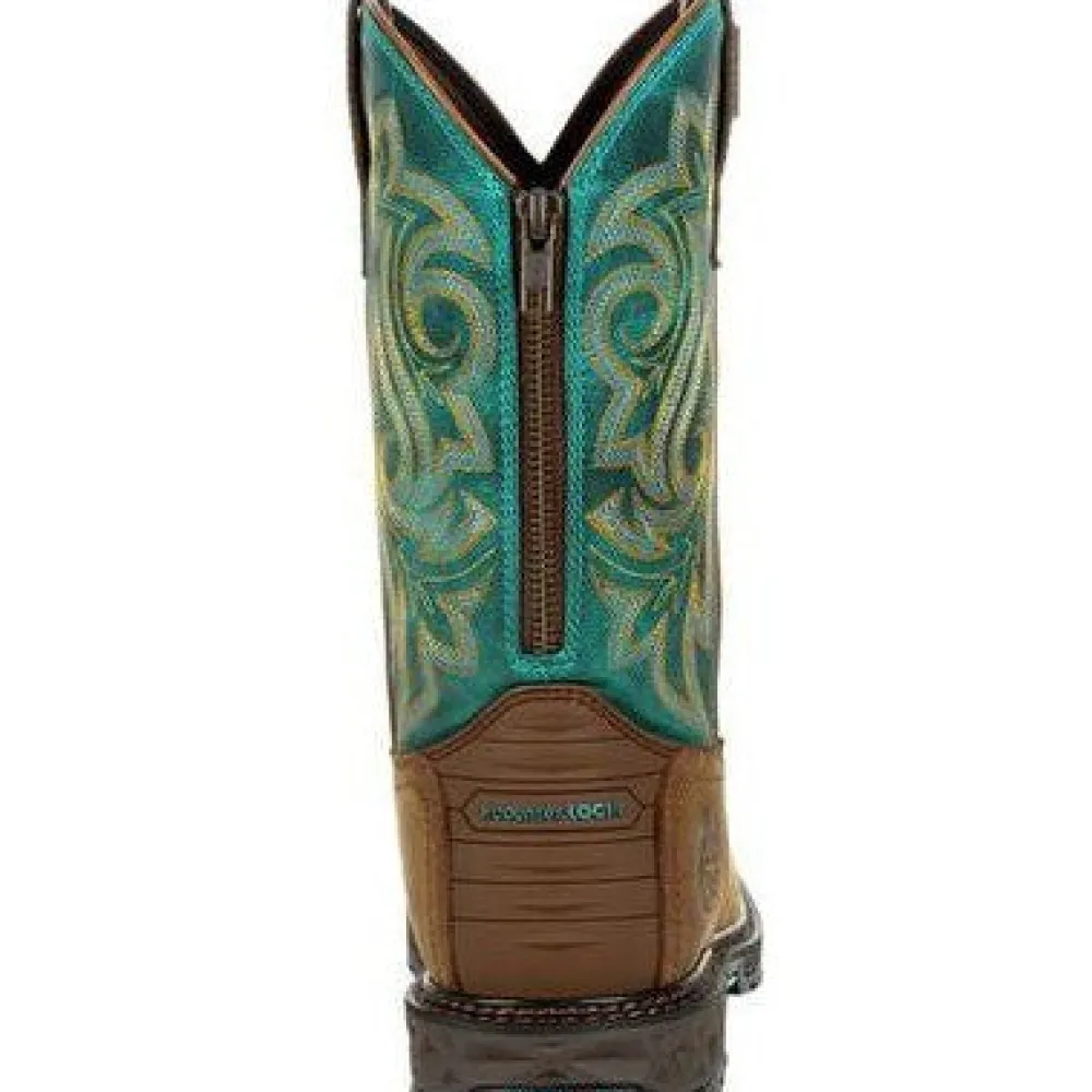 Women Georgia Women's Carbo Tec LT 10" Soft Toe WP Zipper Western Work Boot - GB00395