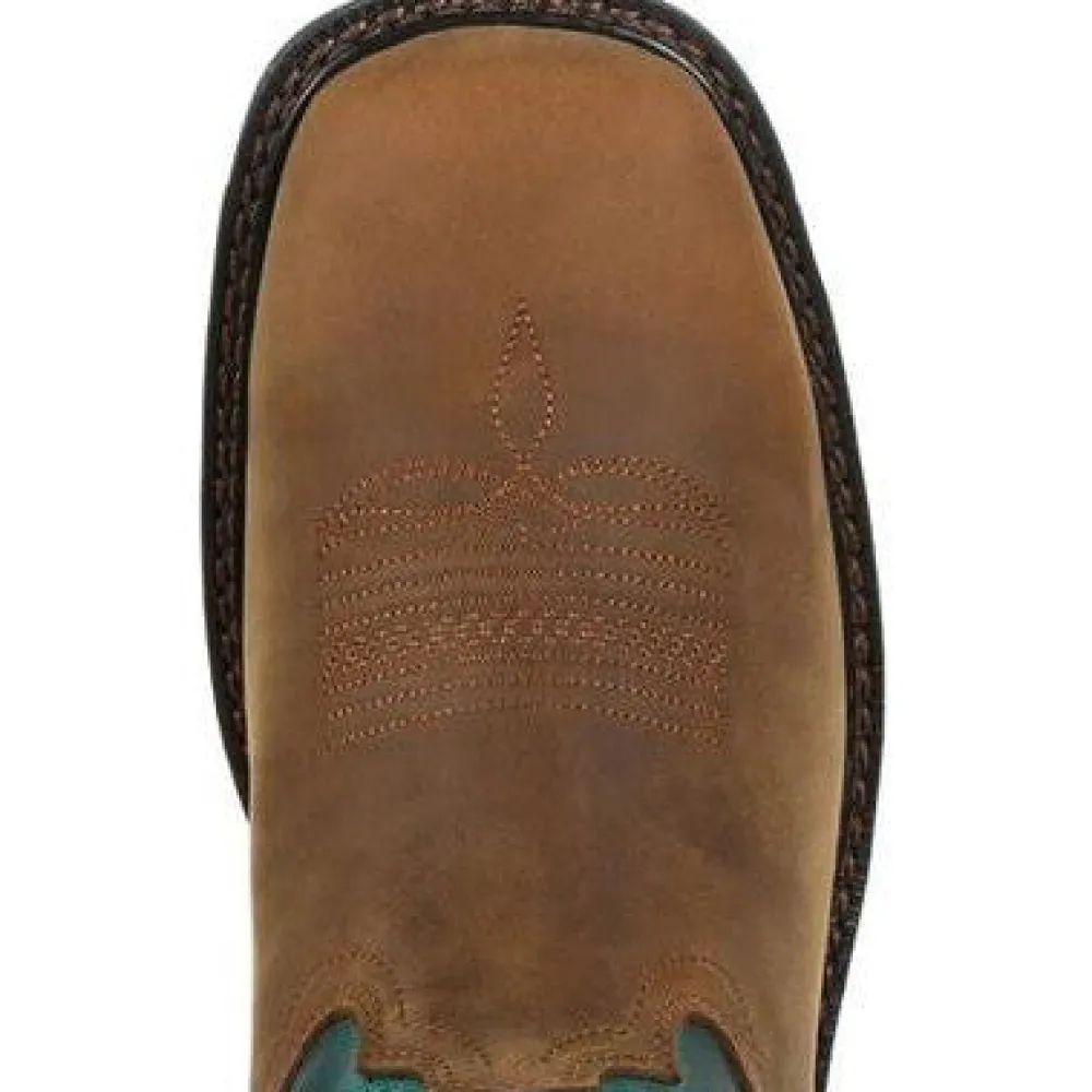 Women Georgia Women's Carbo Tec LT 10" Steel Toe WP Zip Western Work Boot- GB00386