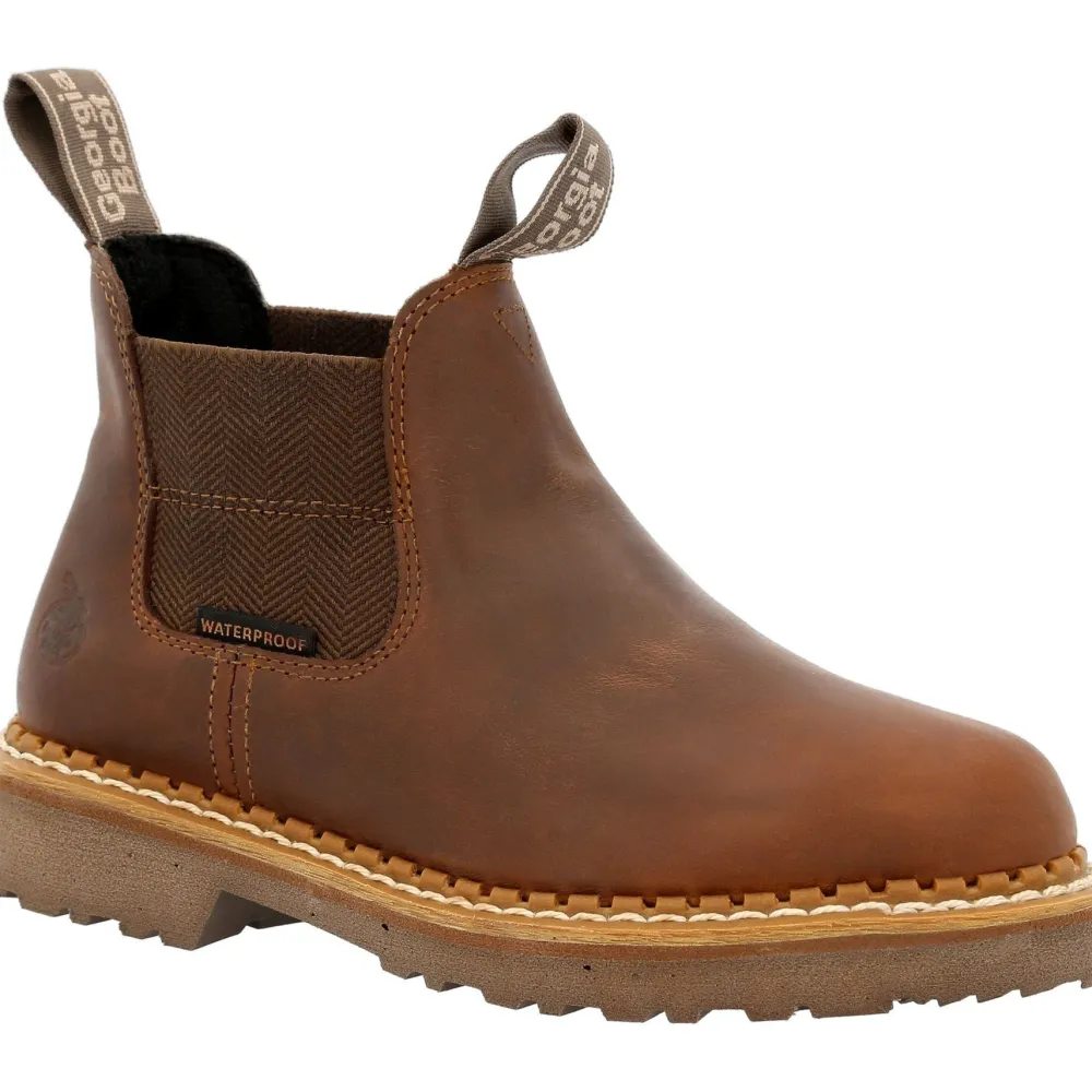 Women Georgia Women's Giant Revamp 5" WP Pull-On Chelsea Boot - GB00432