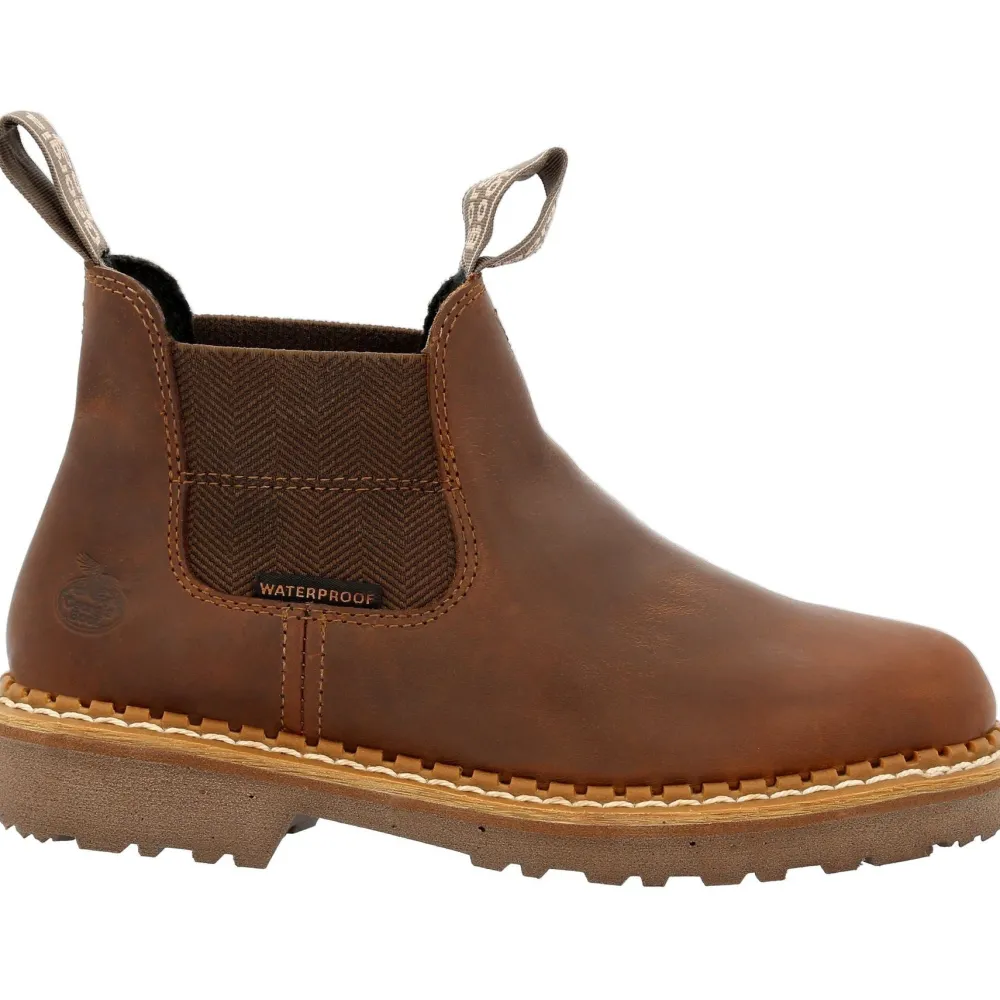 Women Georgia Women's Giant Revamp 5" WP Pull-On Chelsea Boot - GB00432