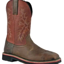 Hoss Men's Landon Cognac 11" Steel Toe Western Work Boot - 92045
