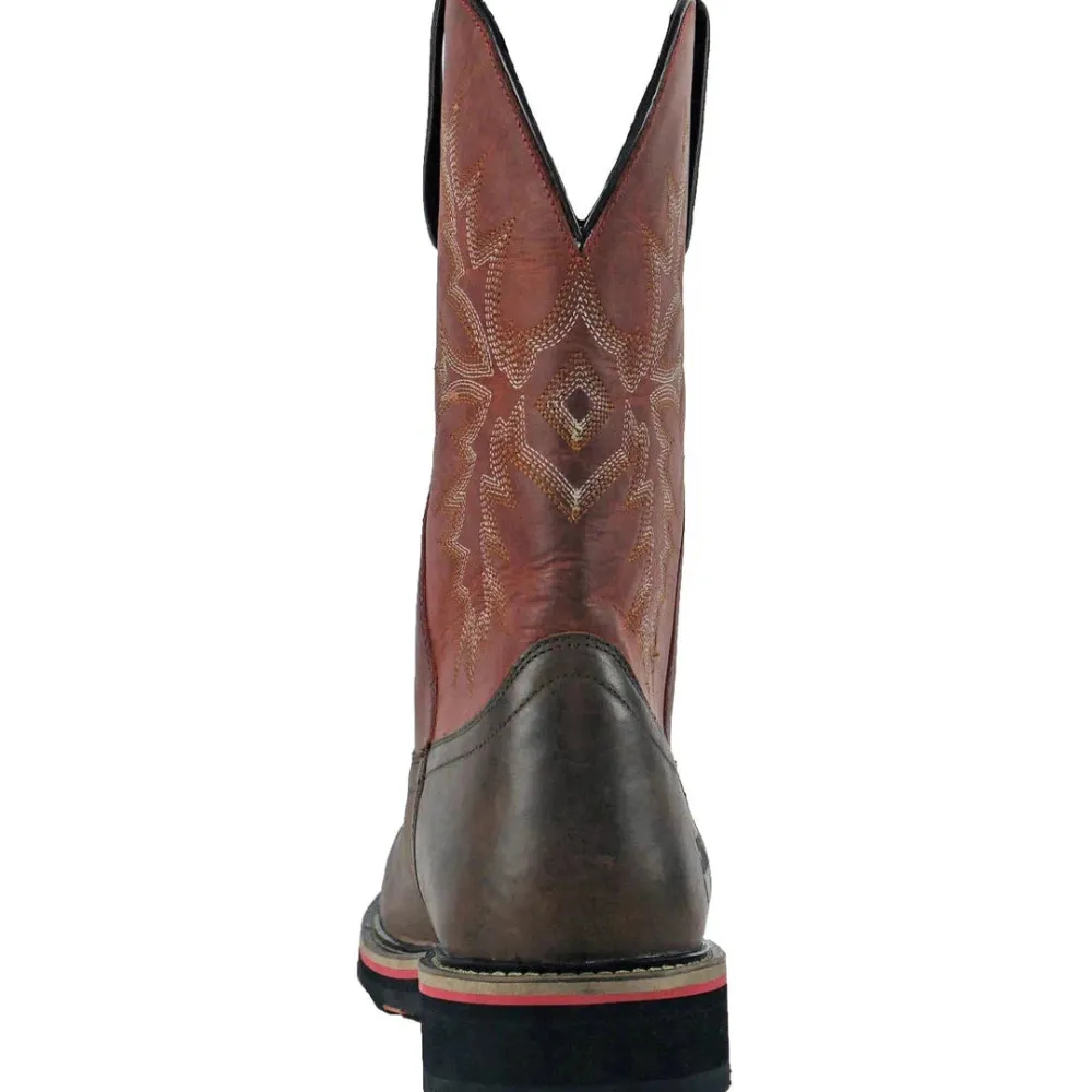 Hoss Men's Landon Cognac 11" Steel Toe Western Work Boot - 92045