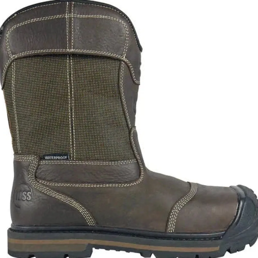 Women Hoss Men's Ranger Composite Toe Waterproof Pull On Wellington Work Boot - 90690