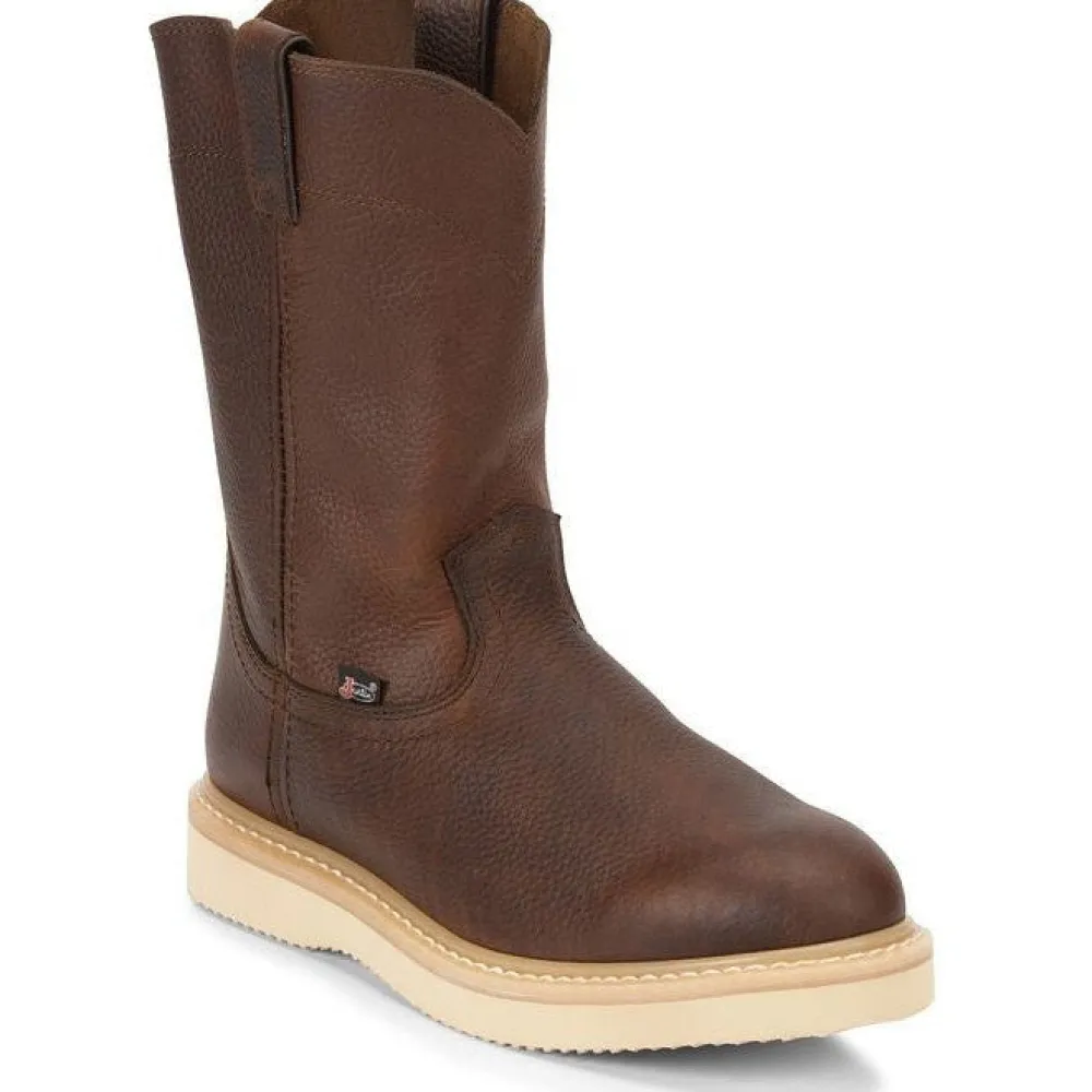 Justin Men's Axe 10" Soft Toe Wedge Western Work Boot -- WK4908