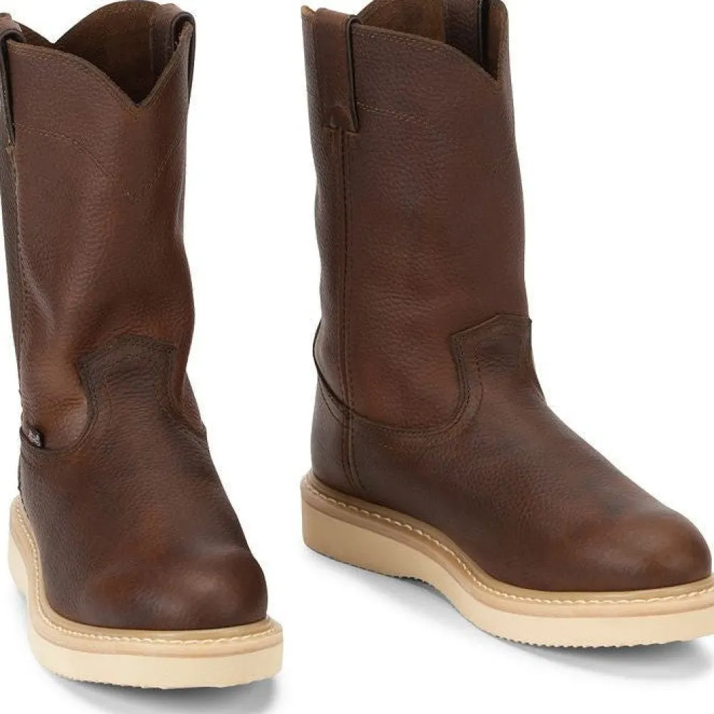 Justin Men's Axe 10" Soft Toe Wedge Western Work Boot -- WK4908