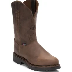 Justin Men's Balusters 11" Slip Resistant Western Work Boot -- 4444