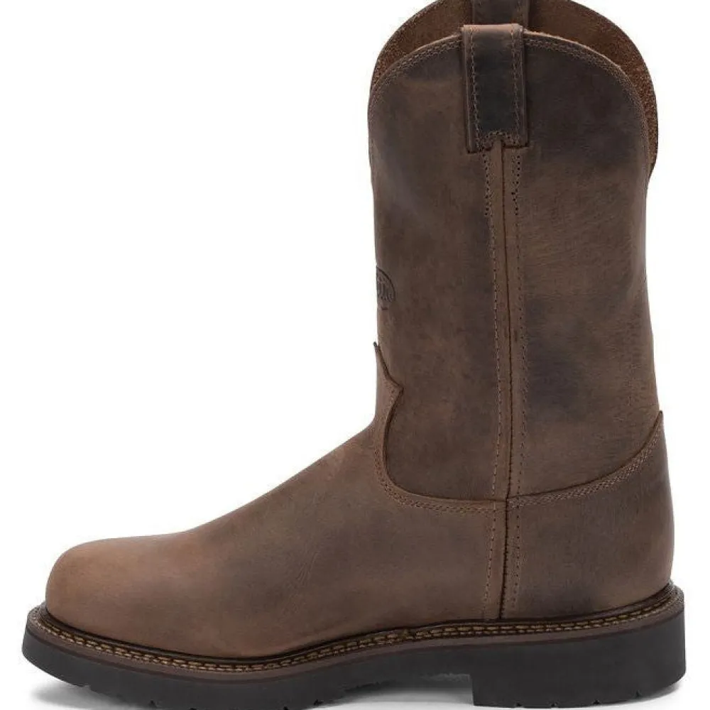 Justin Men's Balusters 11" Slip Resistant Western Work Boot -- 4444
