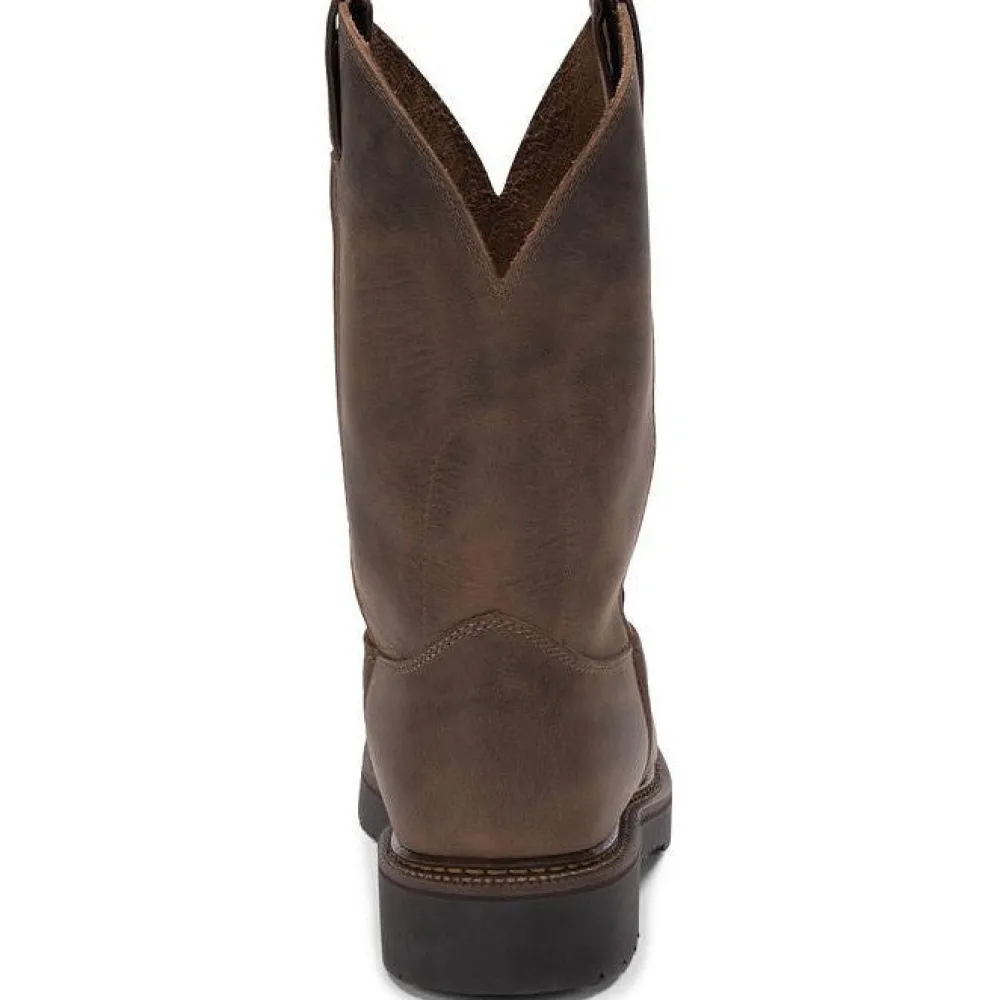 Justin Men's Balusters 11" Slip Resistant Western Work Boot -- 4444