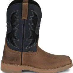 Justin Men's Bolt 11" Comp Toe Western Work Boot -Tan- SE4115