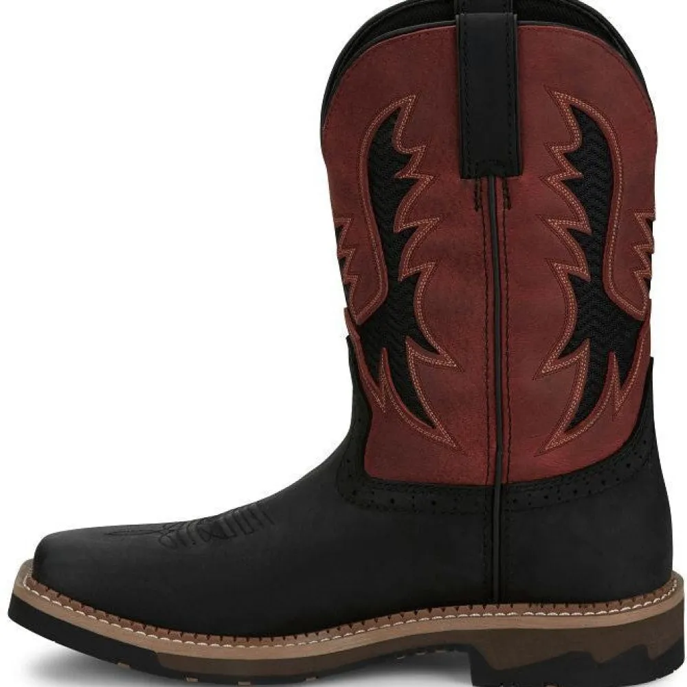 Women Justin Men's Bolt 11" Comp Toe Western Work Boot -- SE4117