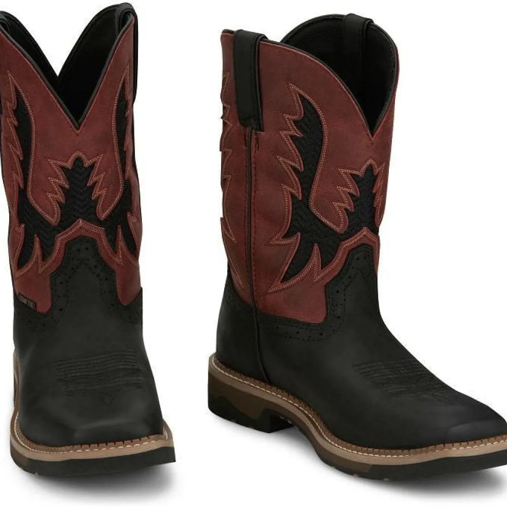 Women Justin Men's Bolt 11" Comp Toe Western Work Boot -- SE4117
