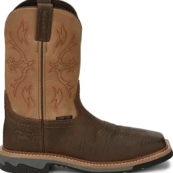 Justin Men's Bolt 11" Comp Toe WP Western Work Boot -- SE4103