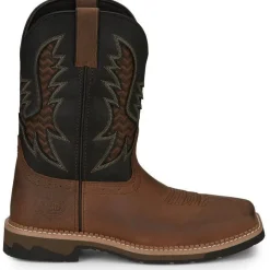 Justin Men's Bolt 11" Square Toe Western Work Boot - - SE4112