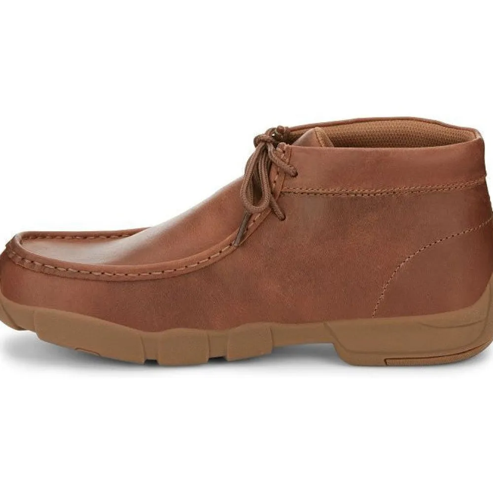 Justin Men's Cappie 4" Moc Toe Work Shoe -Sand - SE241