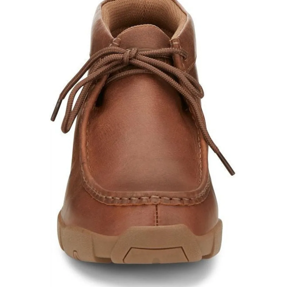 Justin Men's Cappie 4" Moc Toe Work Shoe -Sand - SE241
